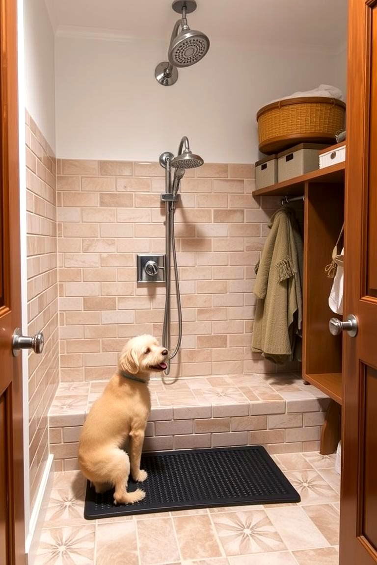 Mudroom Laundry Room with a Pet Washing Station - 24 Mudroom Laundry Room Ideas