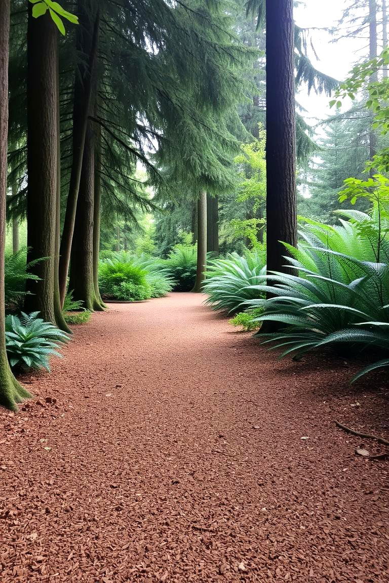 Mulch Pathway - 24 Garden Path Ideas