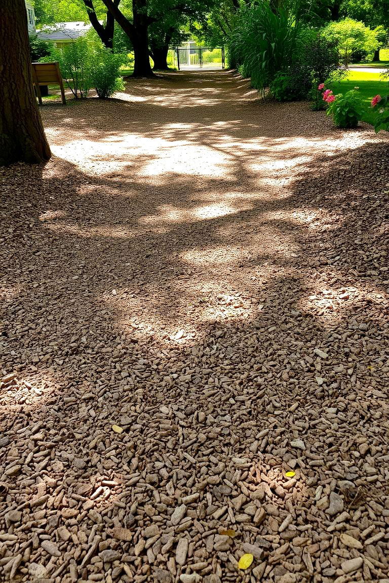 Mulch Walkway - 24 Farmhouse Walkway Ideas