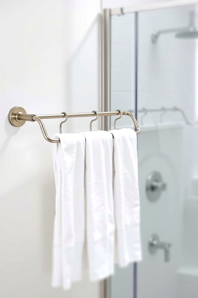 Multi Arm Towel Bar Versatile Utility - 24 Towel Display Ideas