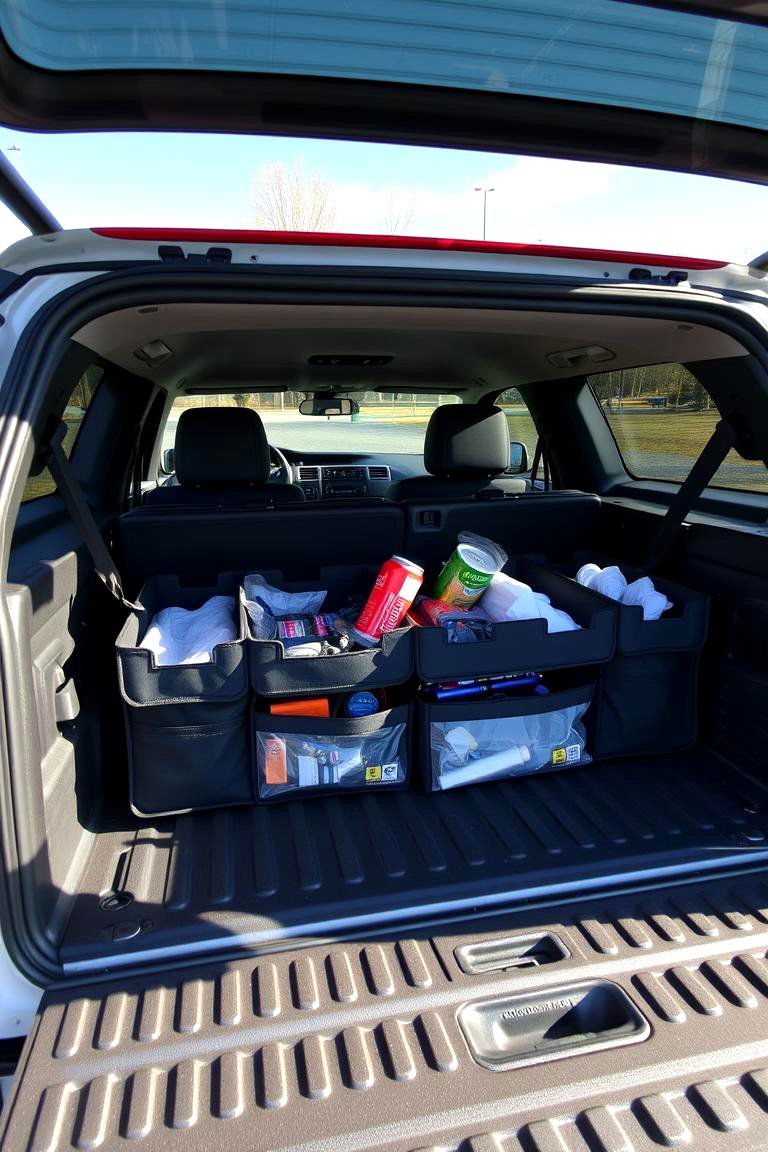 Multi Compartment Cargo Organizer - 24 Truck Bed Storage Ideas