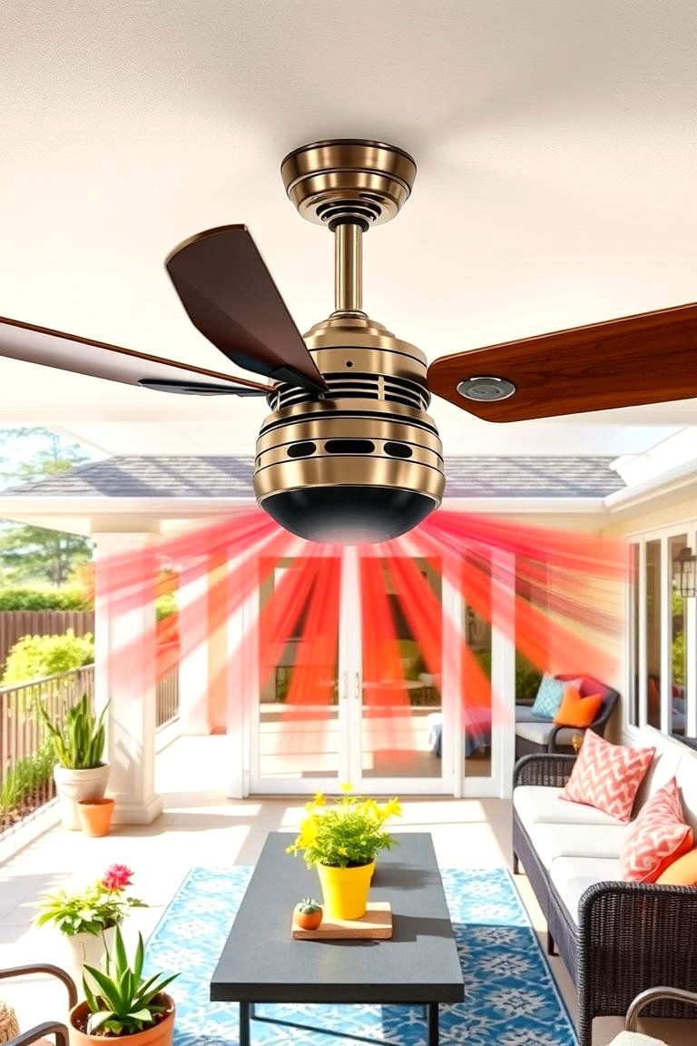 Multi Directional Airflow Fan - 24 Patio Fan Ideas