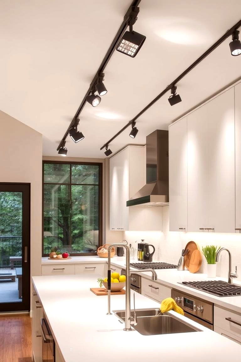 Multi Directional Focus - 24 Kitchen Track Lighting Ideas