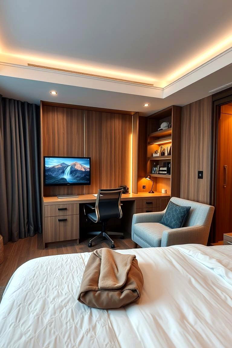 Multi Functional Bedroom Hub - 24 Bedroom Tv Ideas
