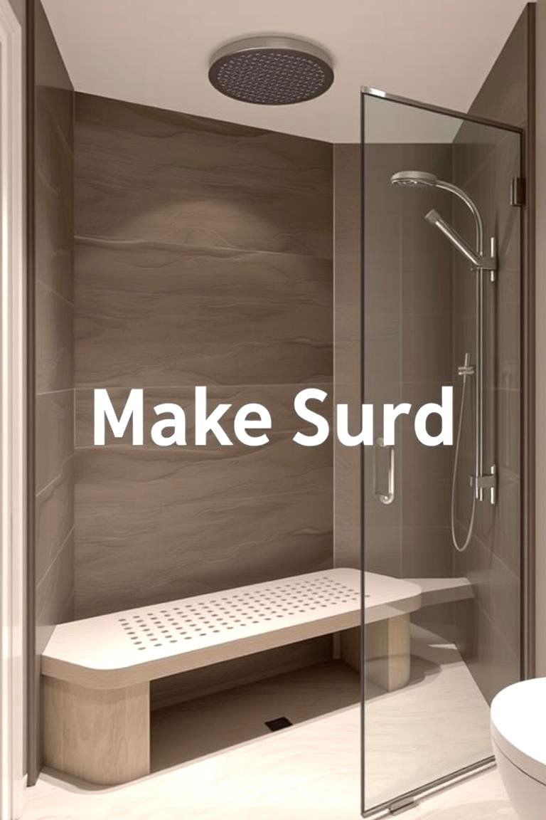 Multi Functional Bench with Storage - 24 Walk in Shower Ideas With Bench