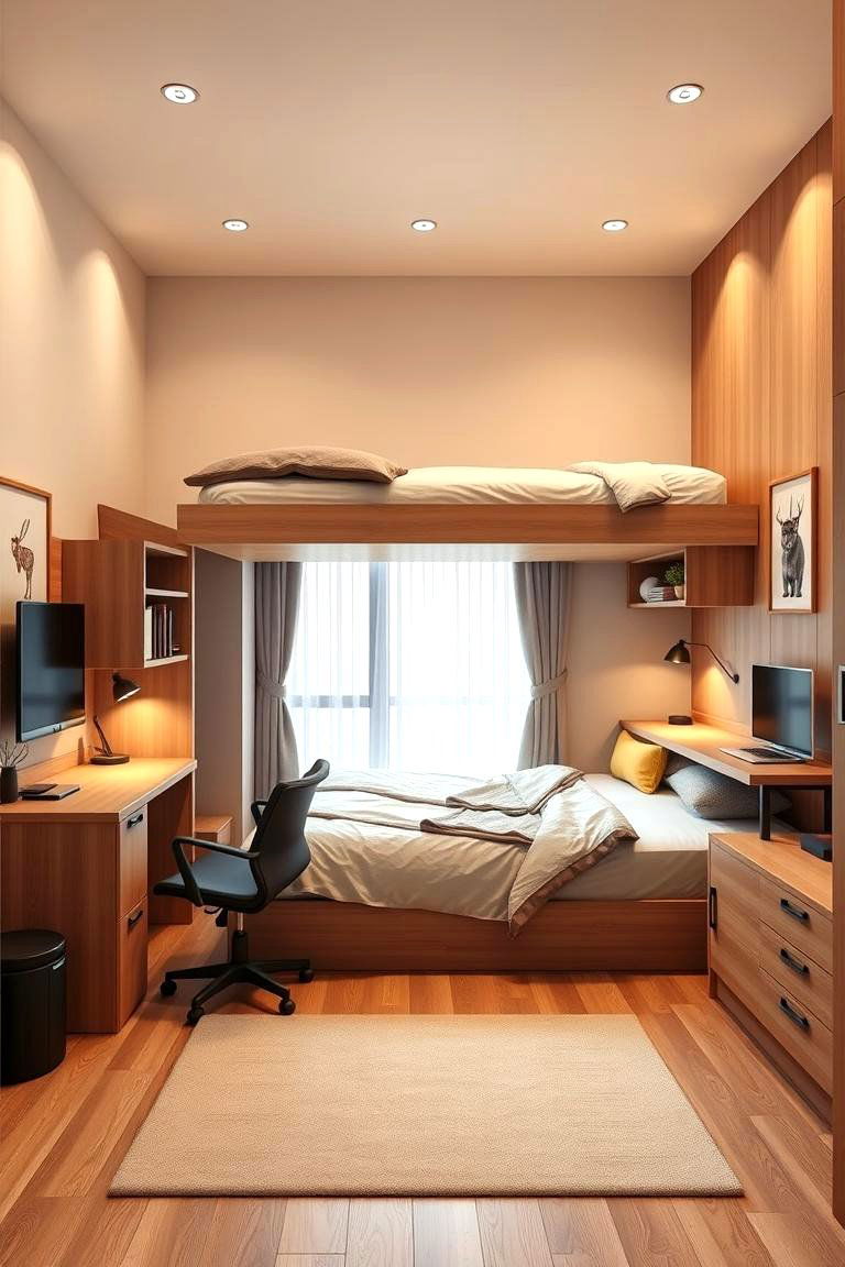 Multi Functional Design - 24 Large Bedroom Design Ideas