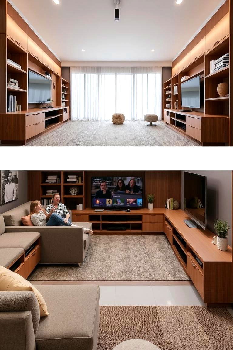 Multi Functional Entertainment Center - 24 Media Room Ideas