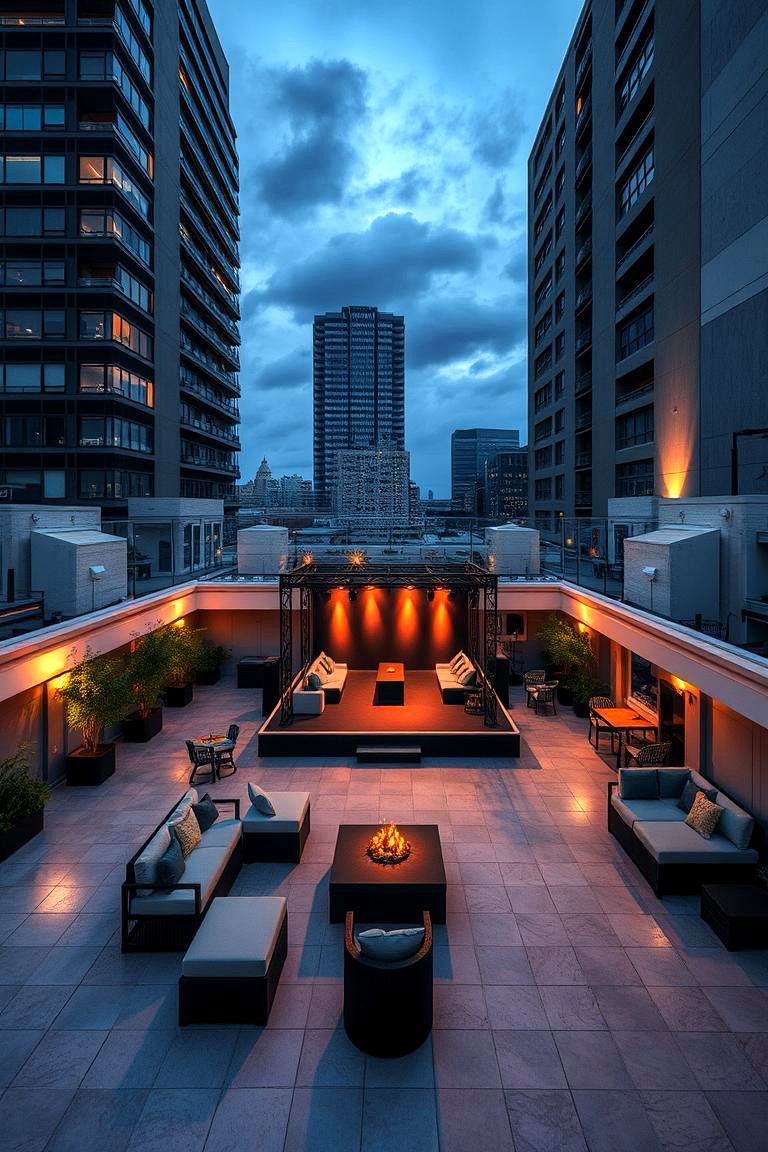 Multi Functional Event Space - 24 Rooftop Deck Ideas