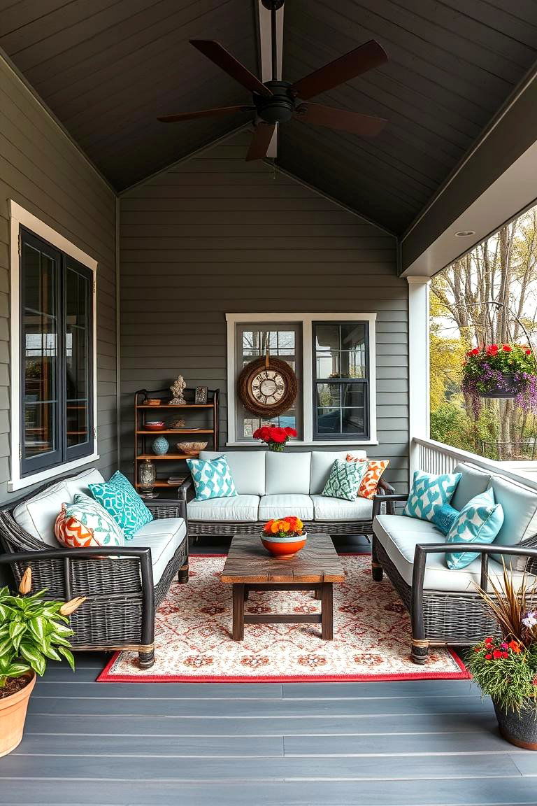 Multi Functional Family Hub - 24 Three Season Porch Ideas