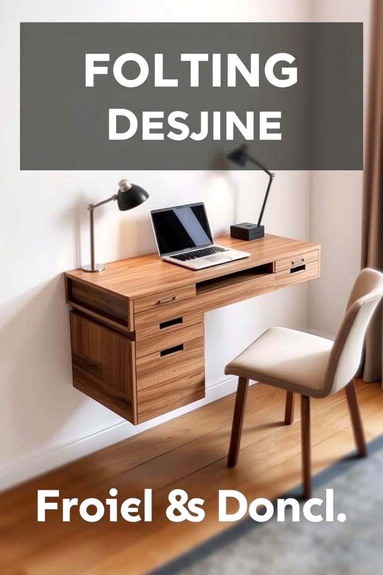 Multi Functional Floating Desk - 24 Floating Desk Ideas