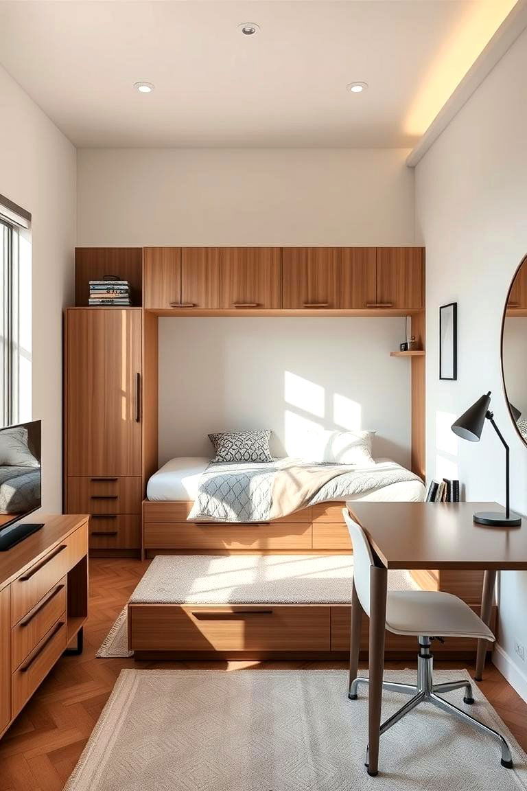 Multi Functional Furniture Solutions - 24 Small Bedroom Ideas