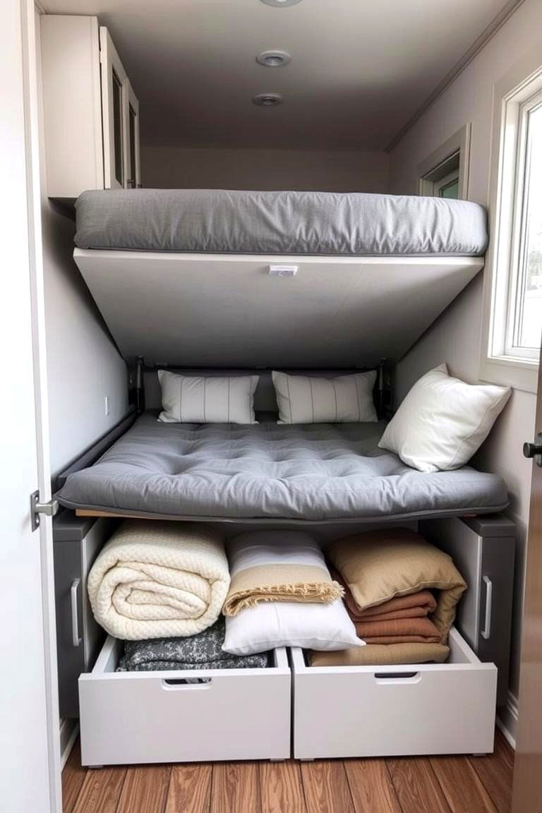 Multi Functional Furniture with Hidden Storage - 24 Tiny House Storage Ideas