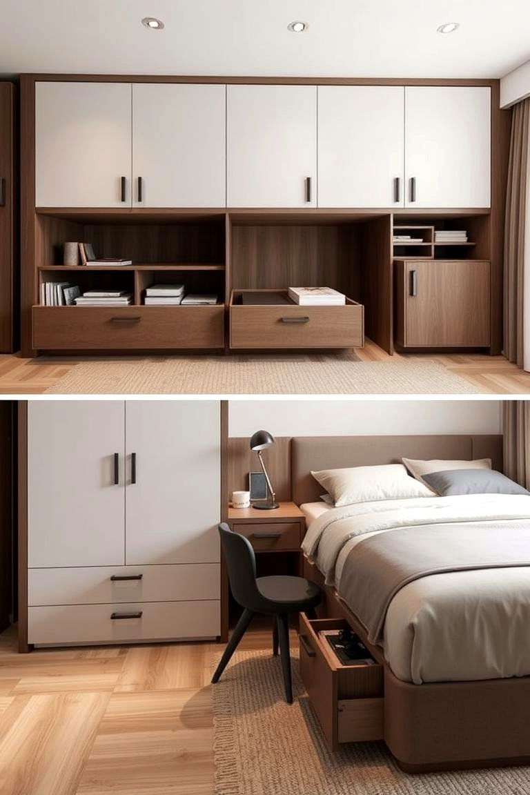 Multi Functional Furniture with Hidden Storage - 24 Bedroom Storage Ideas