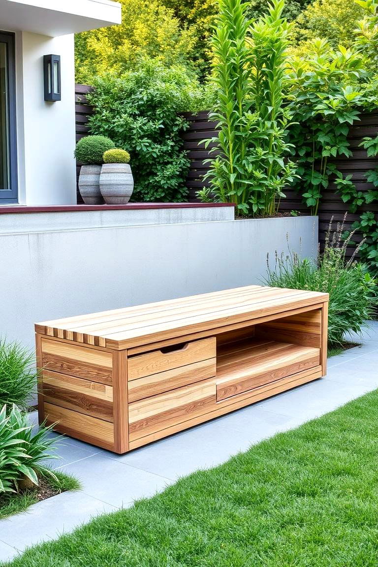Multi Functional Garden Furniture - 24 Modern Small Garden Ideas