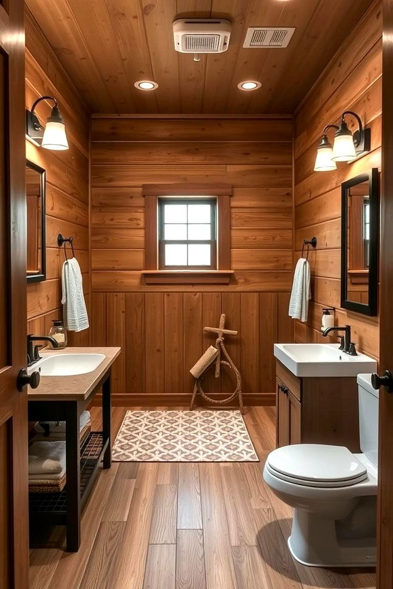Multi Functional Guest Bathroom - 24 Barndominium Bathroom Ideas