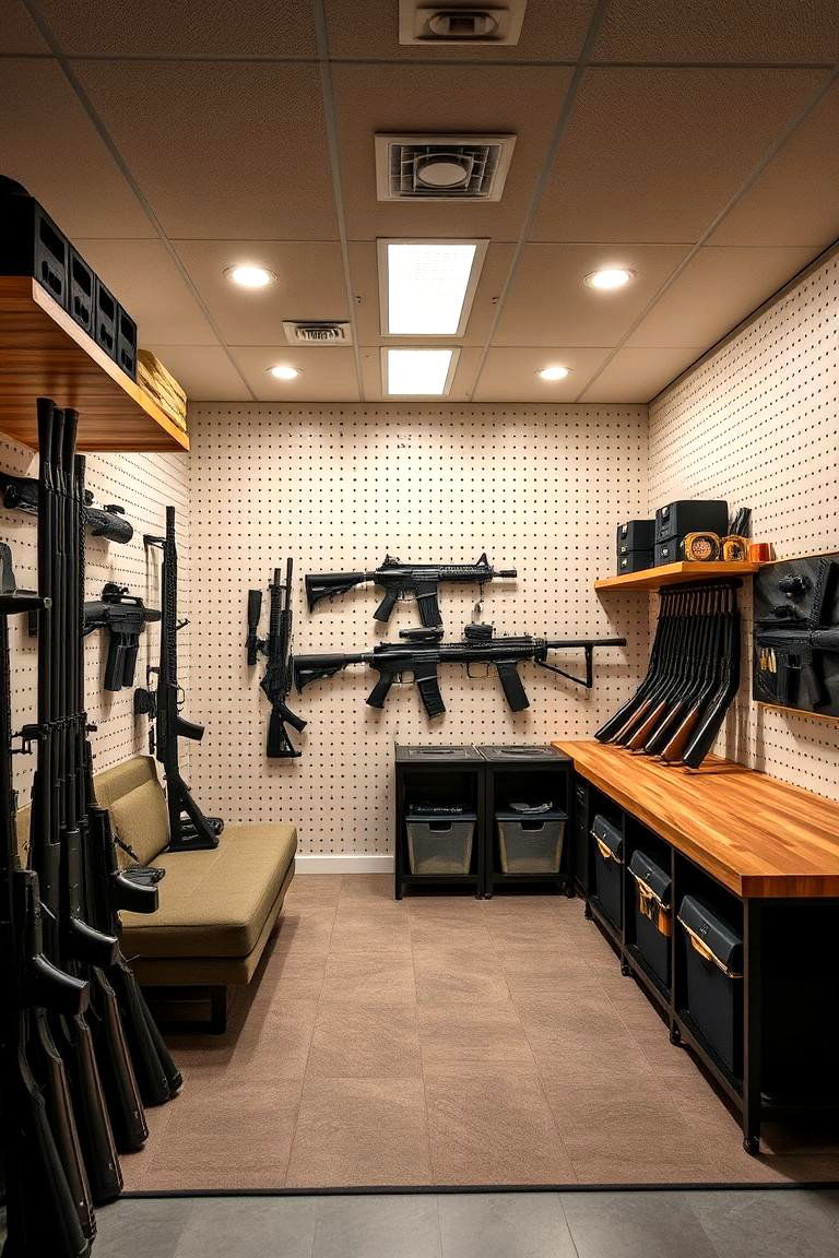 Multi Functional Gun Room Space - 24 Gun Room Ideas