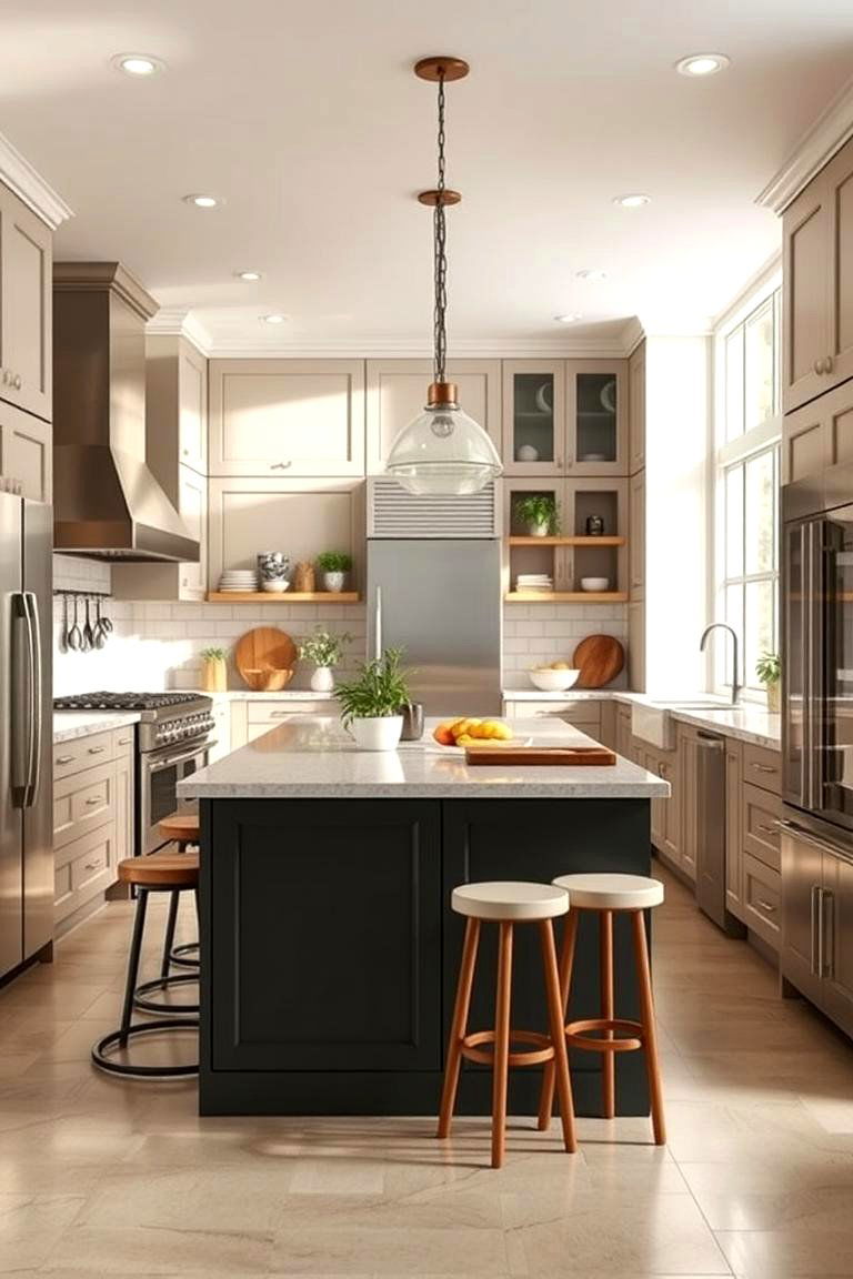 Multi Functional Kitchen Island - 24 Galley Kitchen Ideas
