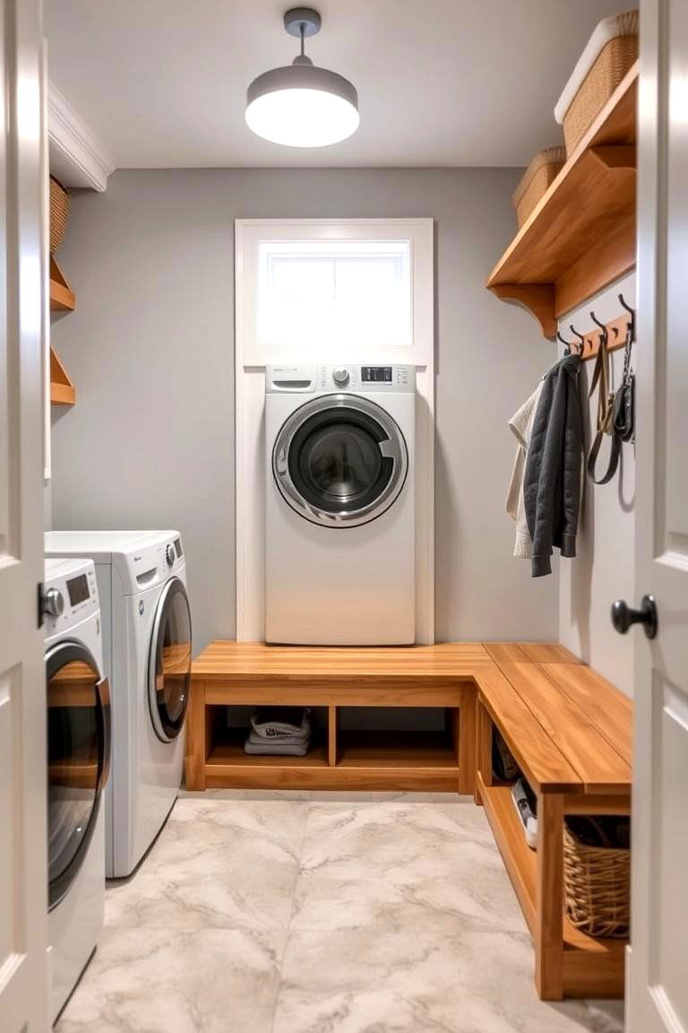 Multi Functional Laundry and Mudroom Combo - 24 Modern Laundry Room Ideas