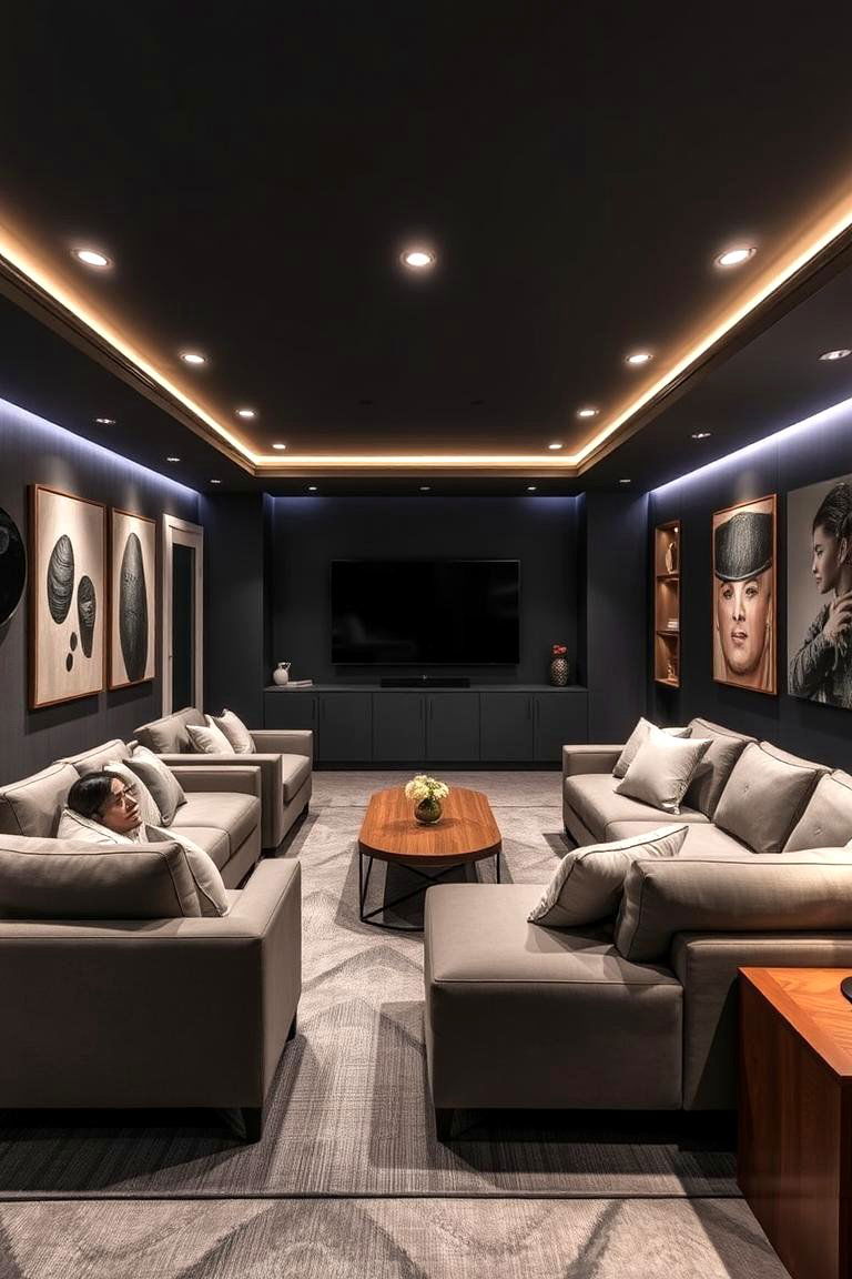 Multi Functional Lounge - 24 basement decorating ideas