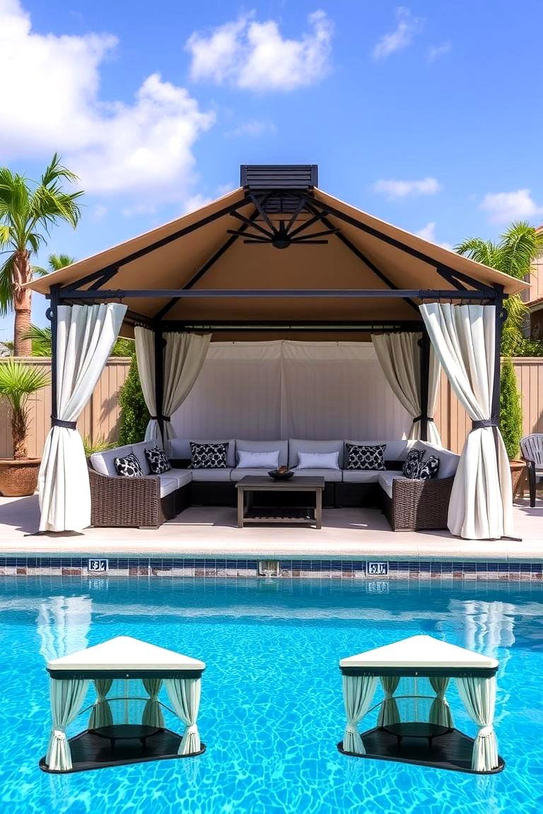 Multi Functional Outdoor Gazebo - 24 Pool Gazebo Ideas