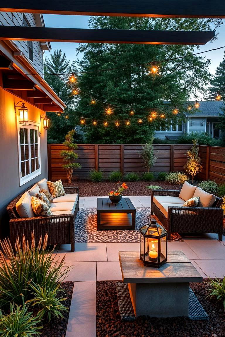 Multi Functional Patio Lounge - 24 Large Backyard Ideas