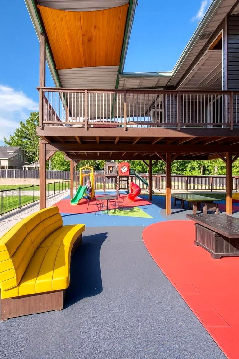 Multi Functional Play Area - 24 Under Deck Landscaping Ideas