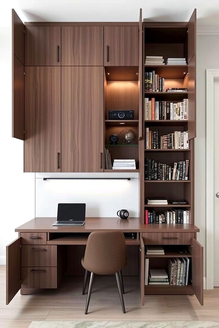 Multi Functional Storage - 24 Floor to Ceiling Cabinets Ideas