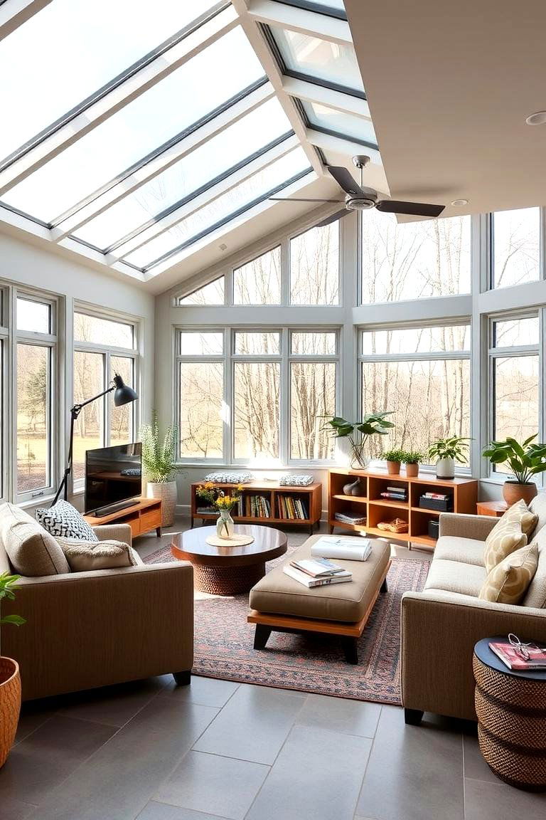 Multi Functional Sunroom - 24 Sunroom Ideas