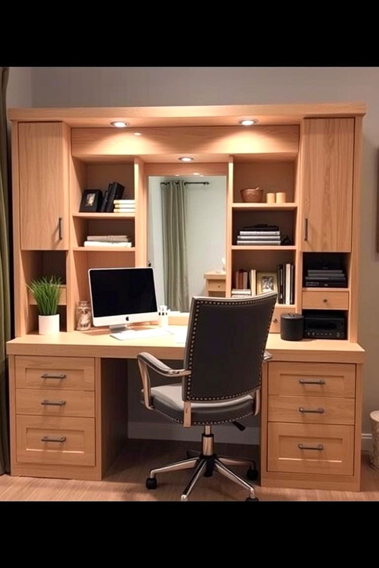 Multi Functional Vanity Desk - 24 Vanity Room Ideas