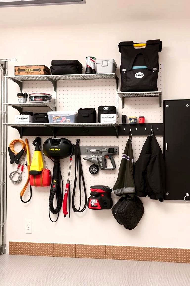 Multi Functional Wall Zones - 24 Garage Wall Ideas