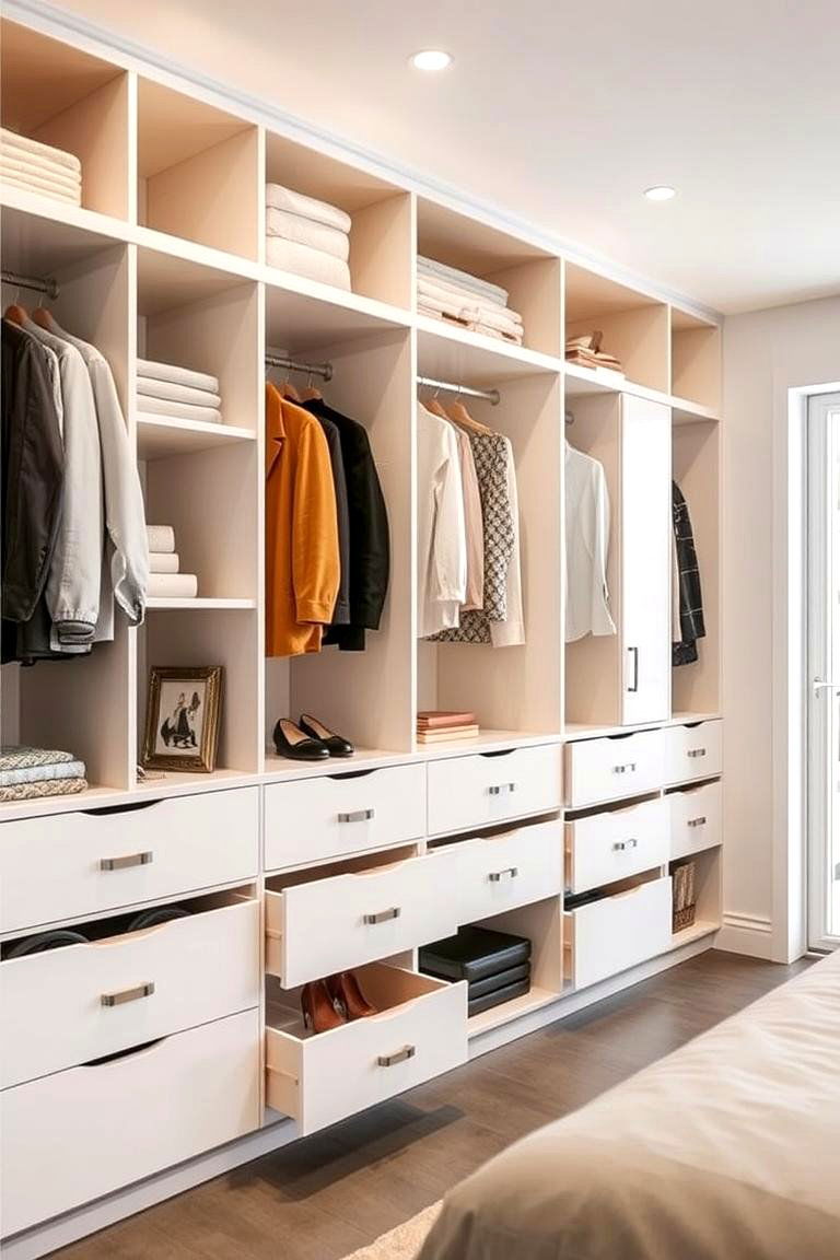 Multi Functional Wardrobe Design - 24 Clothes Storage Ideas