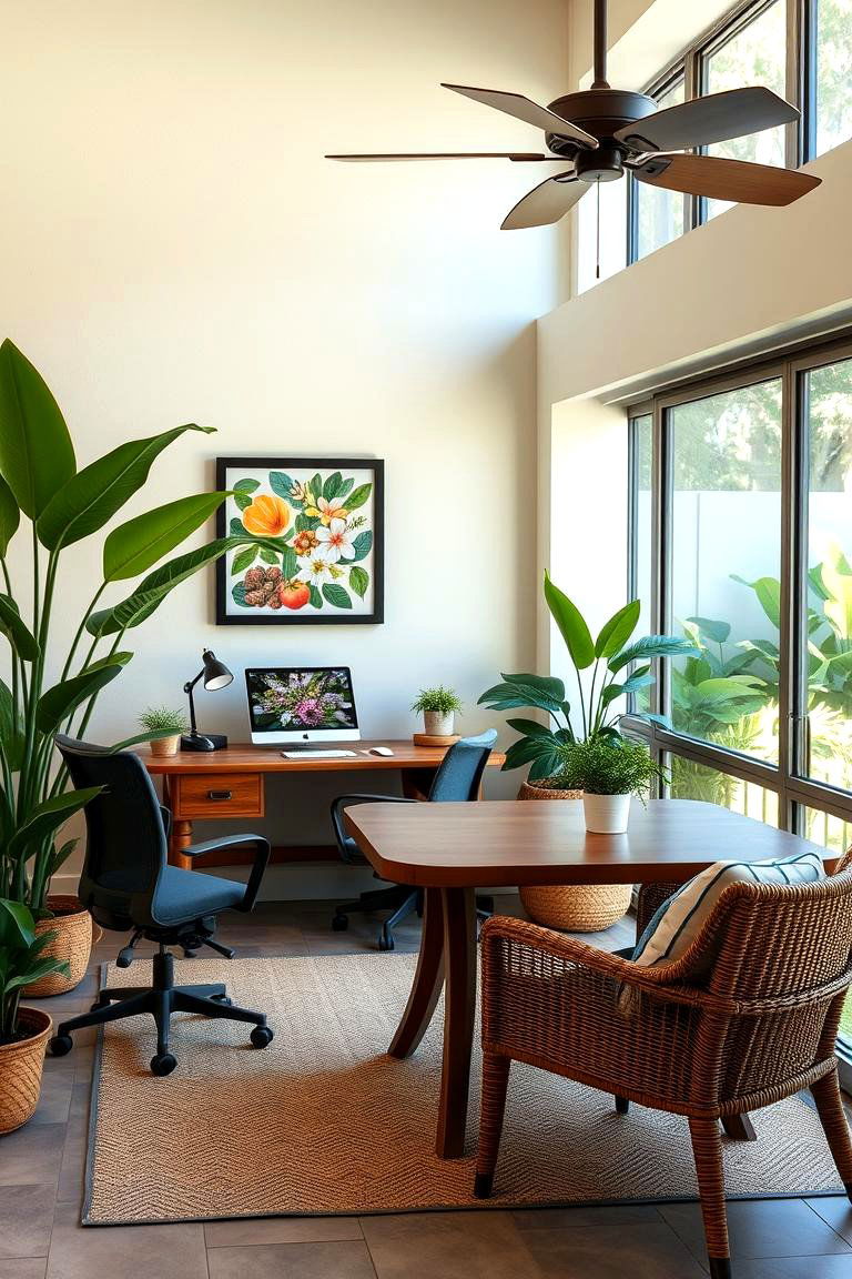 Multi Functional Workspace - 24 Lanai Porch Ideas