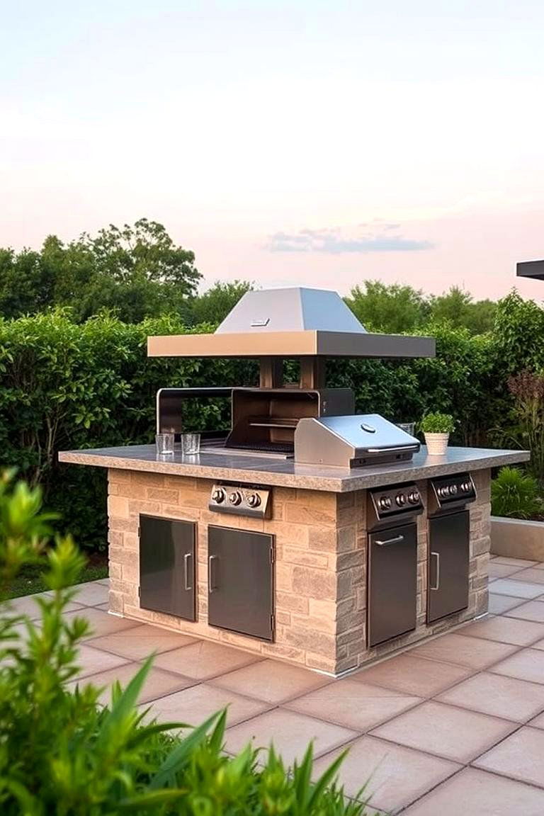 Multi Level BBQ Island - 24 Bbq Island Ideas