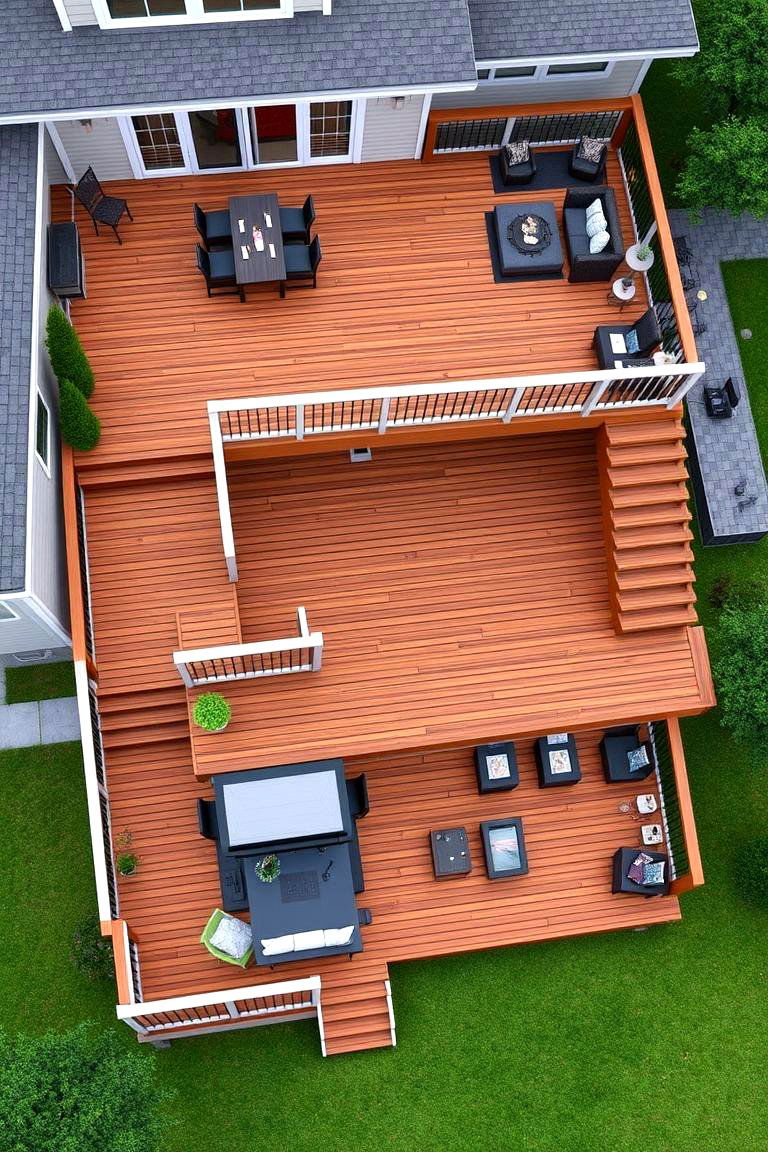 Multi Level Deck Design - 24 Backyard Deck Ideas