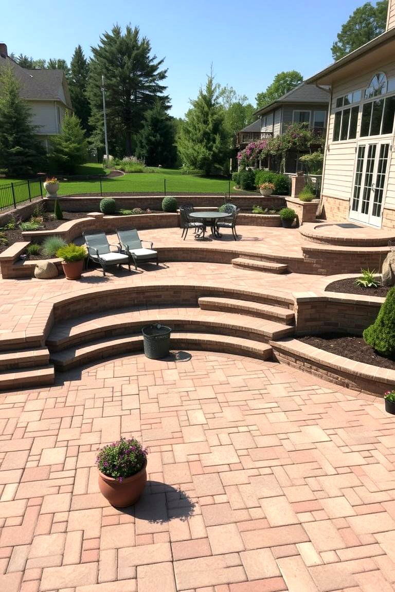 Multi Level Design - 24 Paver Patio Ideas
