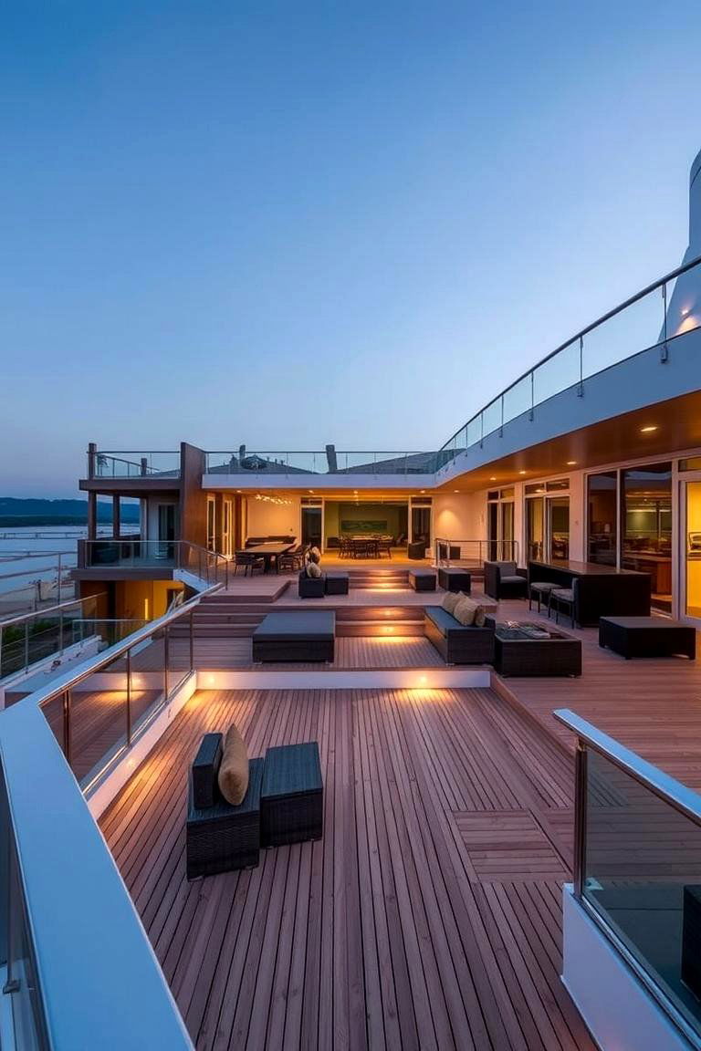 Multi Level Entertaining Space - 24 Patio Deck Ideas