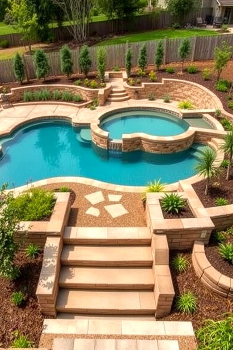 Multi Level Landscaping Design - 24 Pool Landscaping Ideas