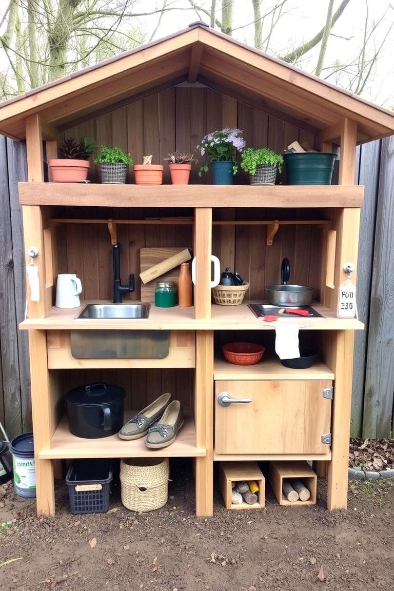 Multi Level Mud Kitchen - 24 Mud Kitchen Ideas