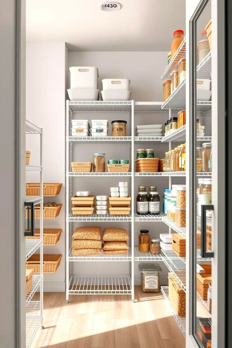 Multi Level Storage Solutions - 24 Walk in Pantry Ideas