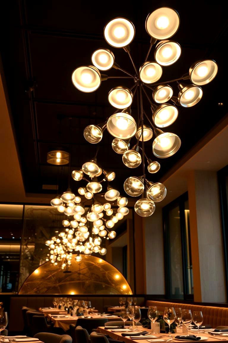 Multi Light Cluster Fixtures - 24 Dining Room Lighting Ideas