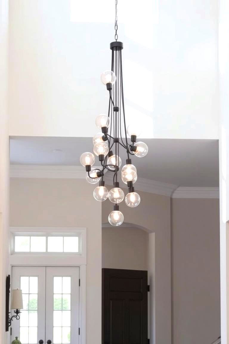 Multi Light Pendant Cluster - 24 Entryway Lighting Ideas