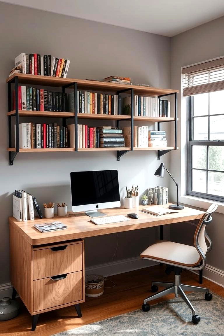 Multi Purpose Desk with Shelves - 24 Desk Ideas