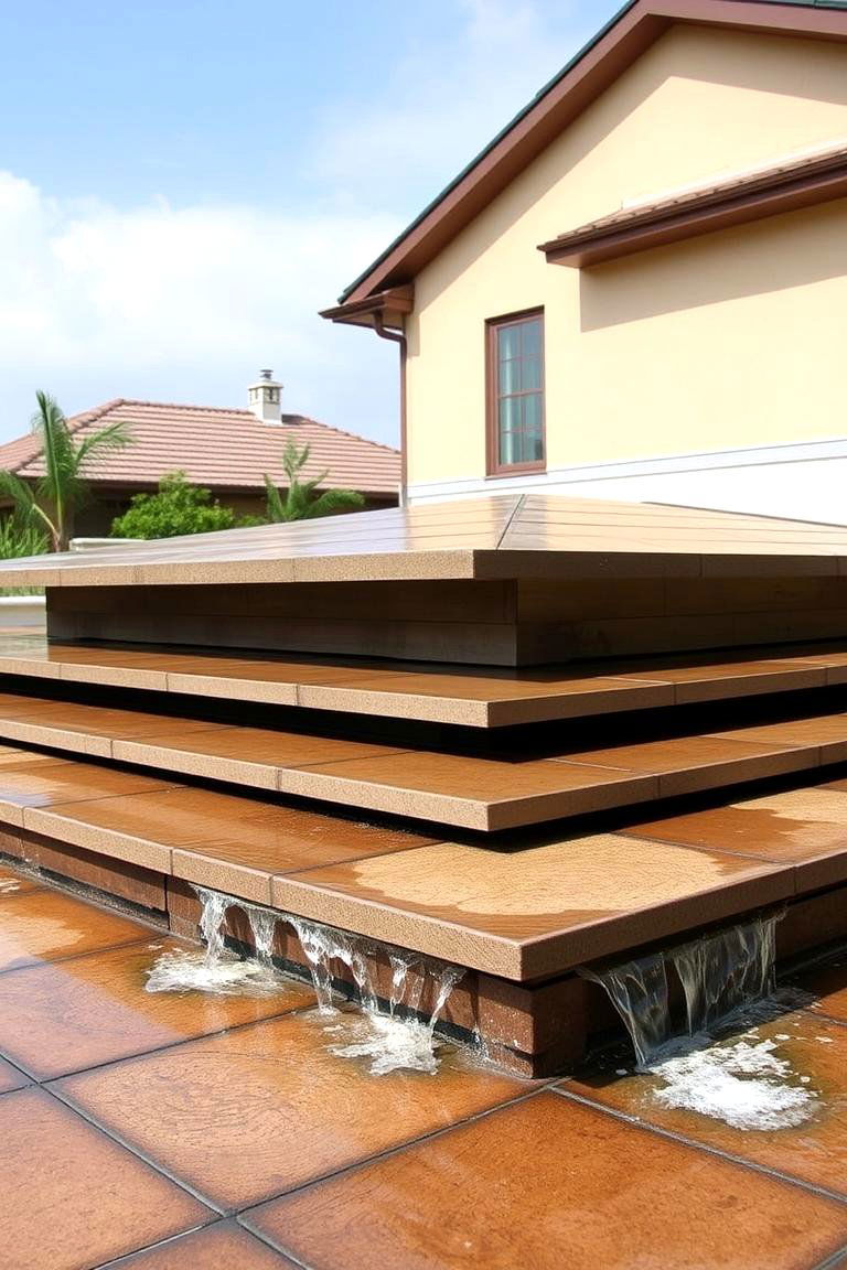 Multi Tiered Architectural Statement - 24 Gable Patio Roof Design Ideas
