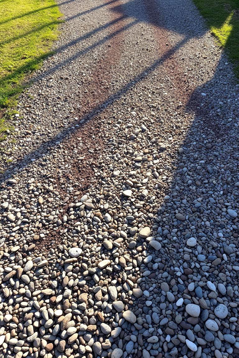 Multi Tonal Gravel Driveway - 24 Gravel Driveway Ideas