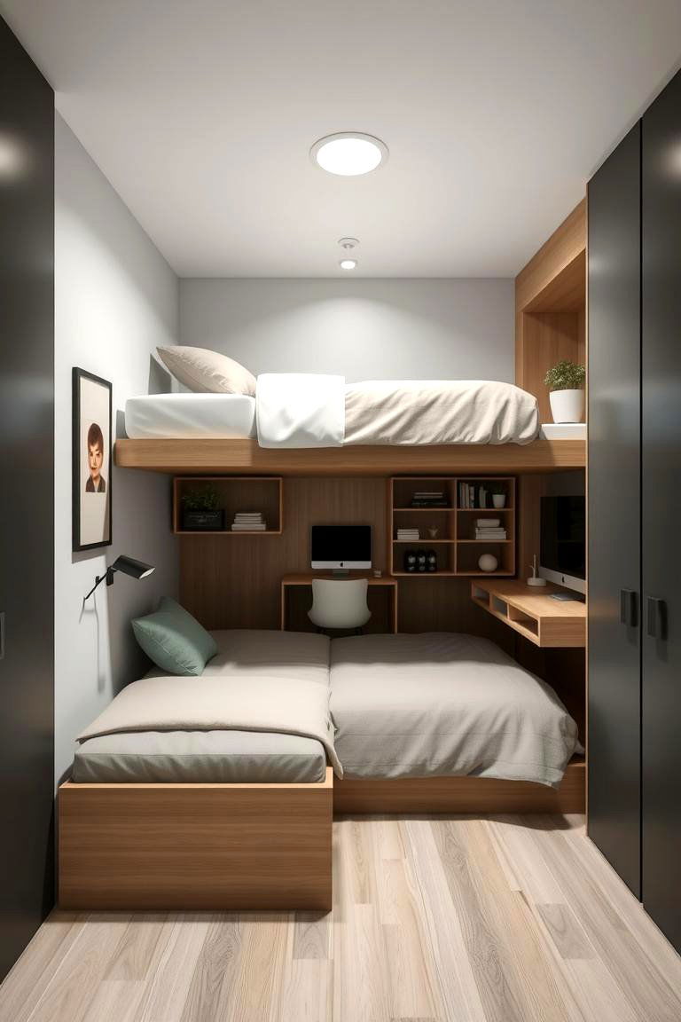 Multi Zone Layouts for Functionality - 24 Small Bedroom Ideas