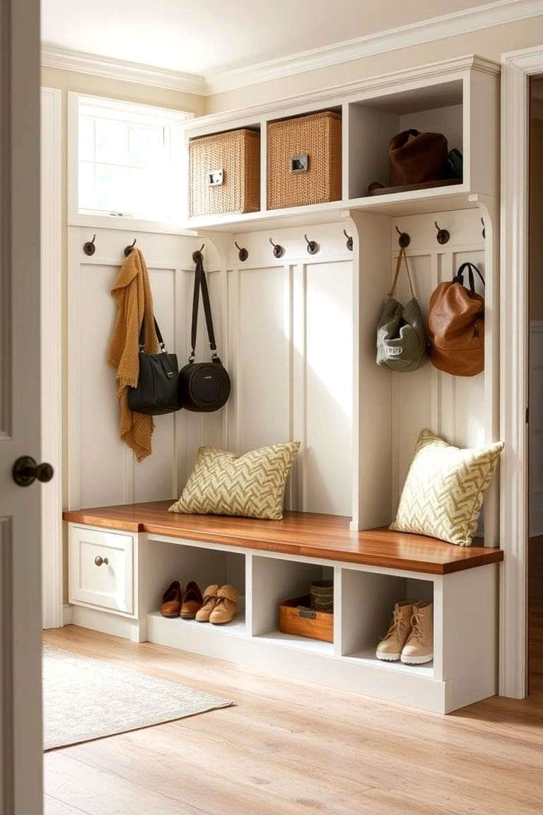 Multi functional Furniture - 24 Small Mudroom Ideas