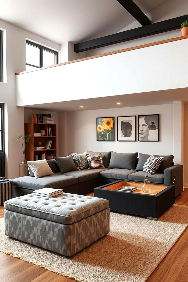 Multi functional Furniture - 24 Loft-style Living Room Ideas