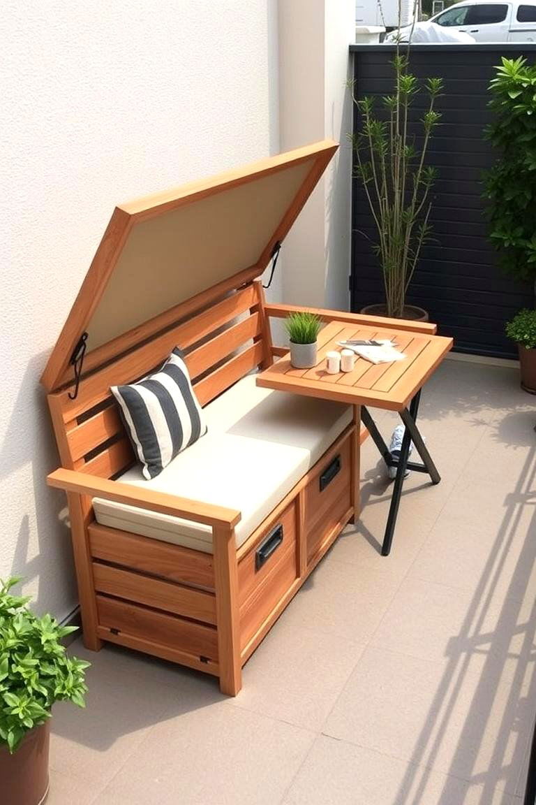 Multi functional Furniture Set - 24 Small Balcony Ideas