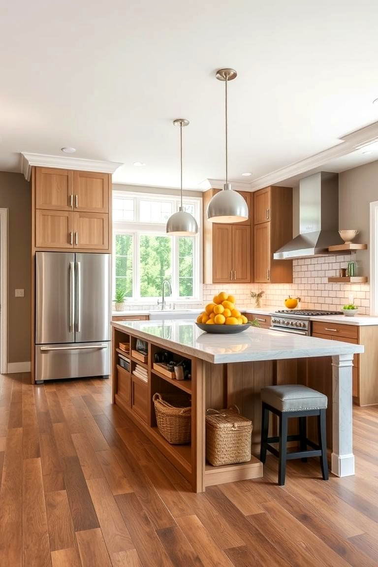 Multi functional Kitchen Island - 24 Townhouse Kitchen Ideas