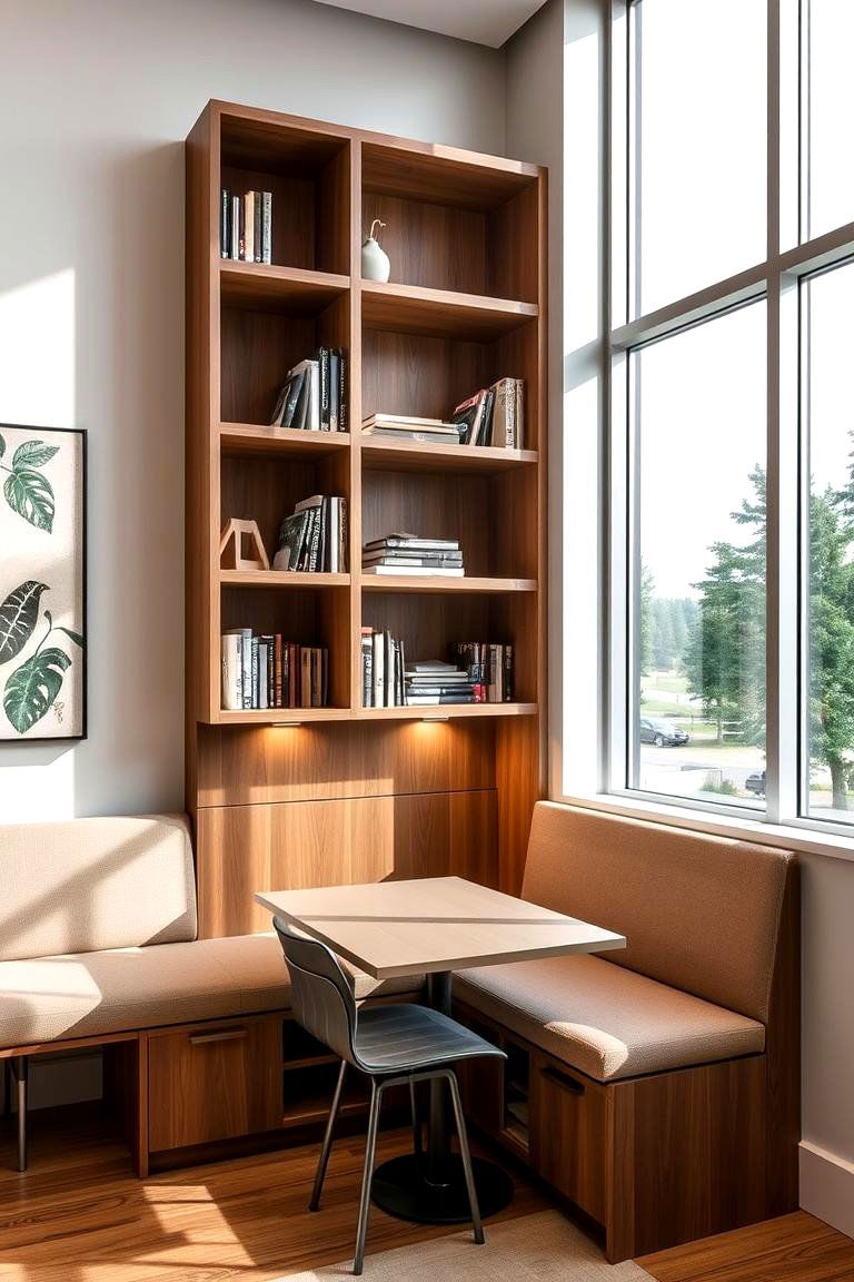 Multi functional Marvel - 24 Bookcases Around Window Design Ideas